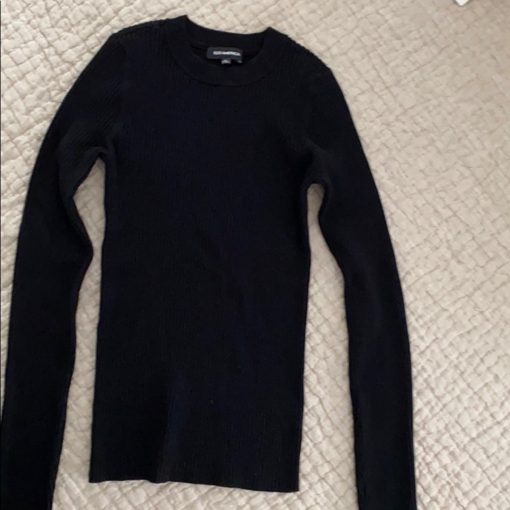 525 America black ribbed sweater